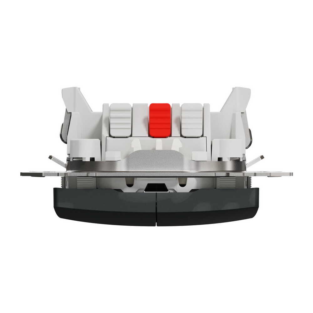 Вимикач Schneider Sedna Design чорний 2кл з підсвіткою ( SDD114105L )